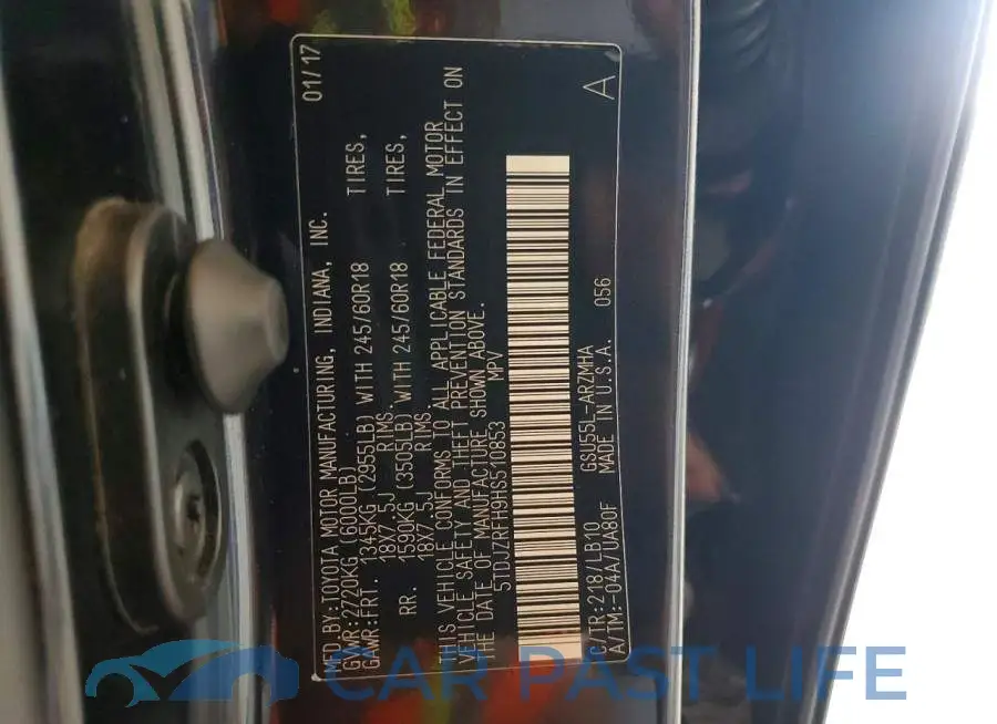 5TDJZRFH9HS510853# 13