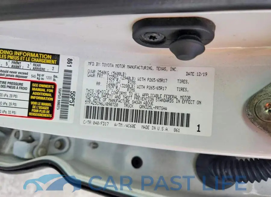 5TFAZ5CN6LX090720# 12