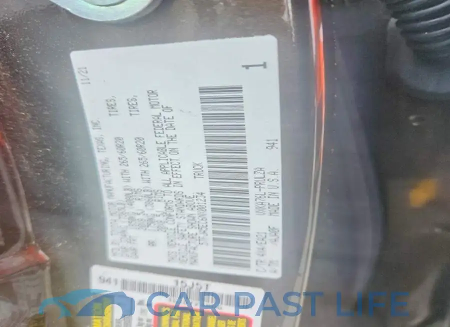 5TFJA5EC6NX001234# 12