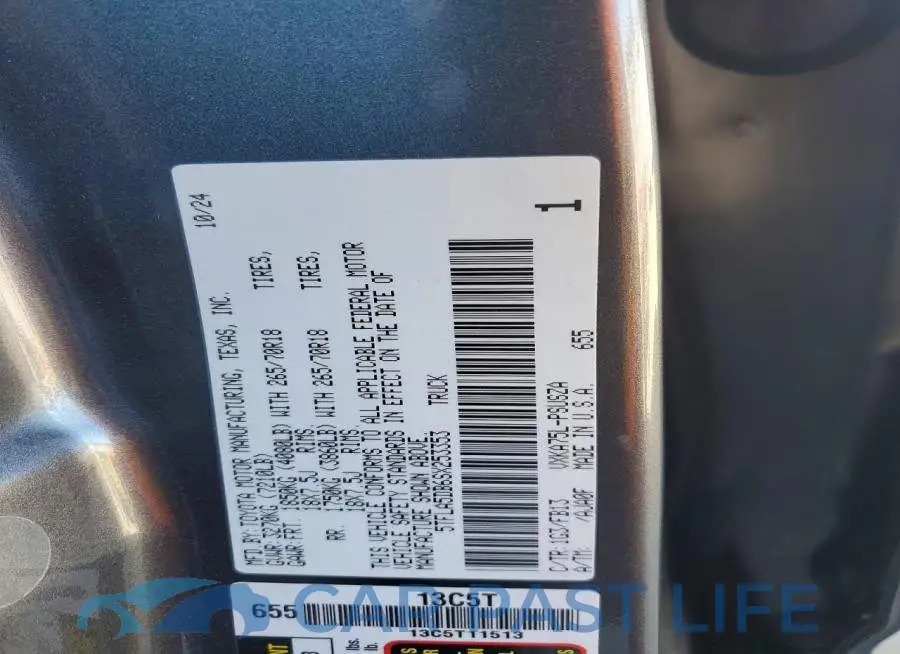 5TFLA5DB6SX253353# 12