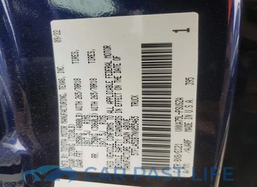 5TFLA5DB7NX055465# 13