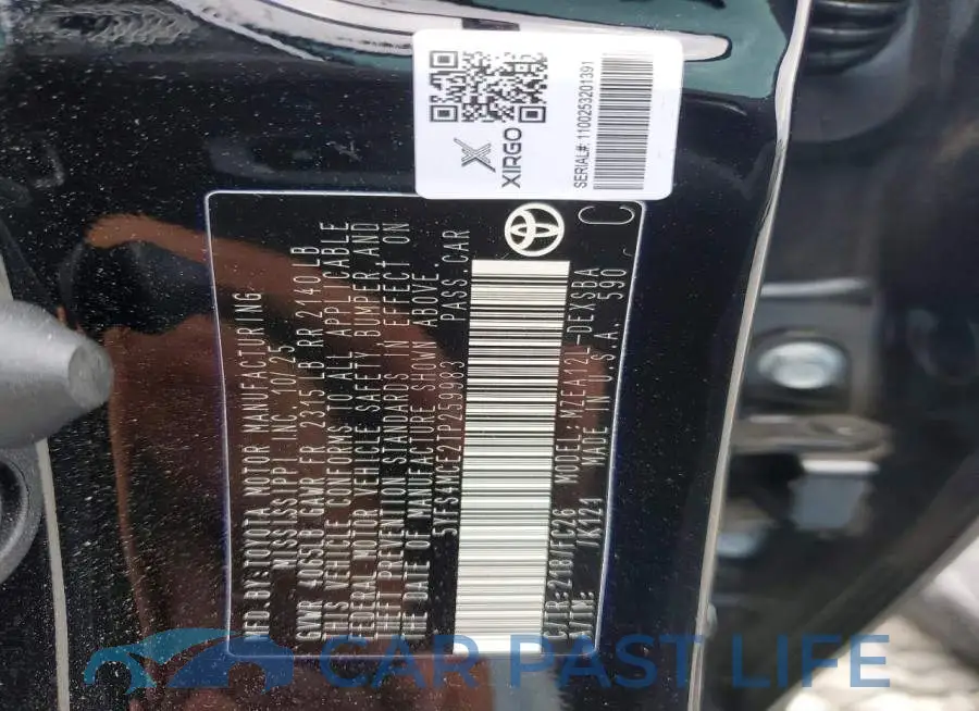 5YFS4MCE2TP259983# 12