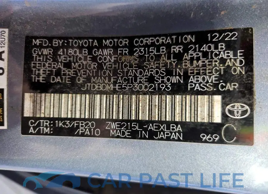 JTDBDMHE5P3002193# 13