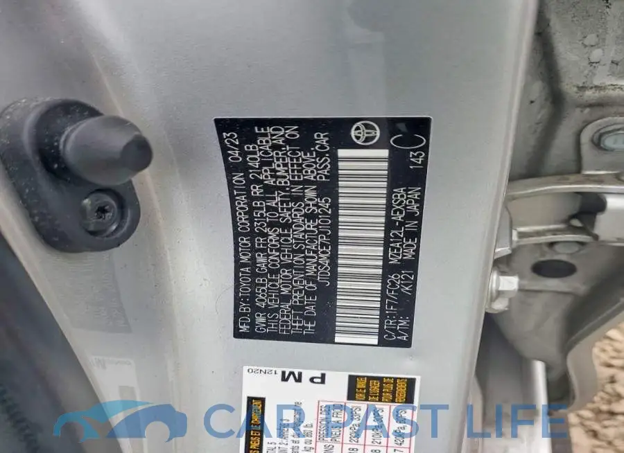 JTDS4MCE7PJ101245# 12