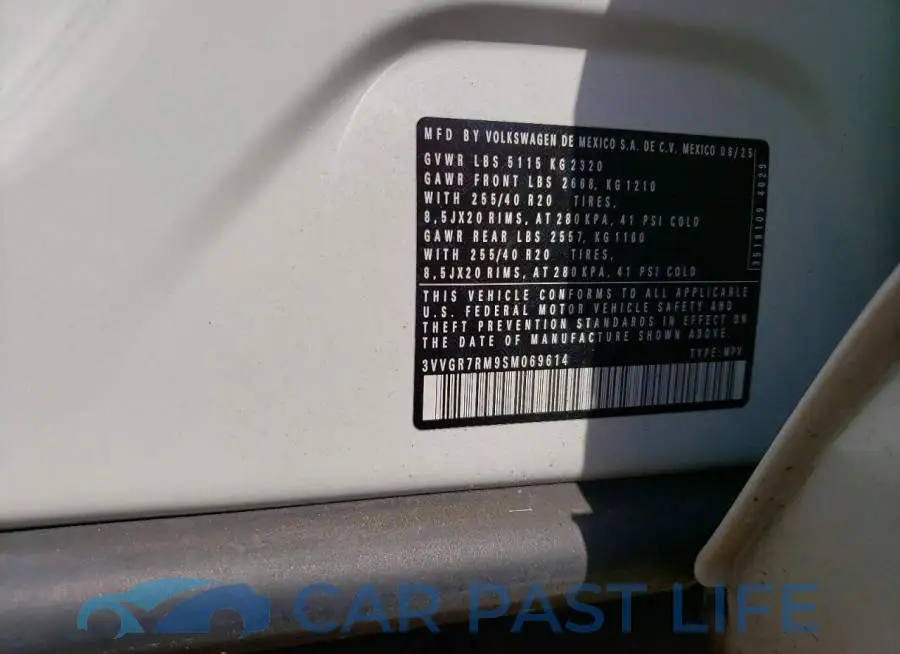 3VVGR7RM9SM069614# 13