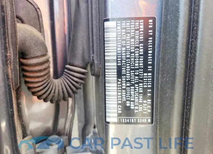 3VW517AT5HM815840# 12
