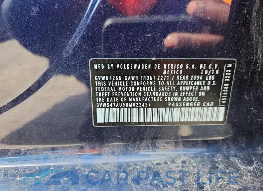 3VW547AU9HM022427# 13