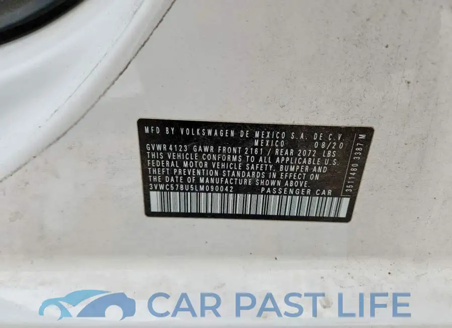 3VWC57BU5LM090042# 12