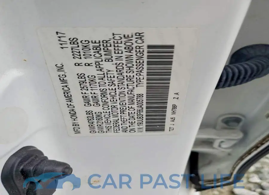 19UUB3F66JA005788# 12