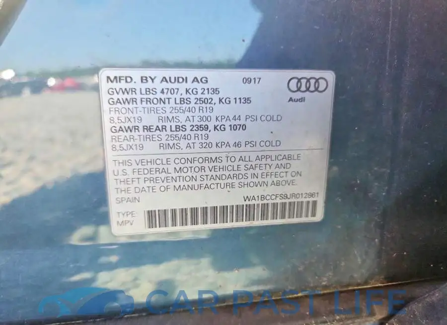WA1BCCFS9JR012861# 13