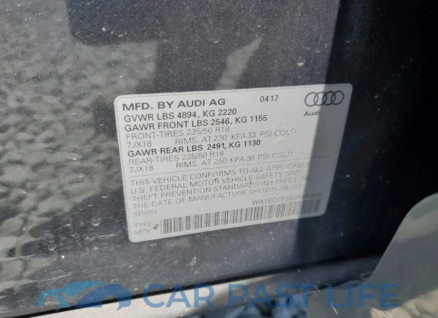 WA1ECCFS8JR003596# 12