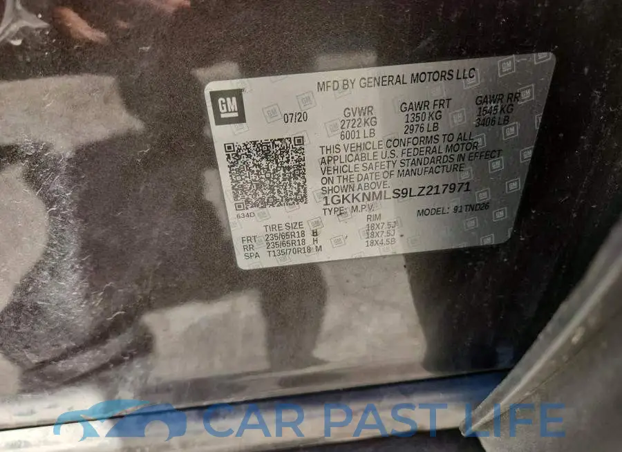1GKKNMLS9LZ217971# 13