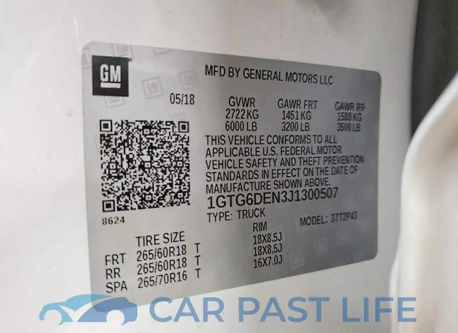 1GTG6DEN3J1300507# 12