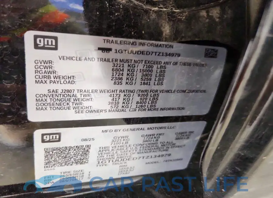 1GTUUDED7TZ134979# 13