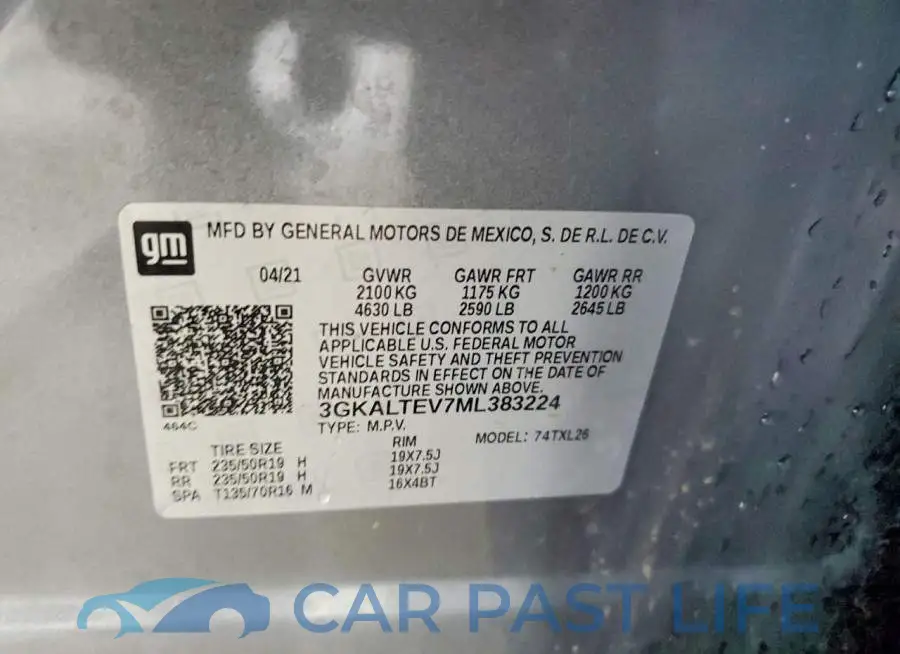 3GKALTEV7ML383224# 13