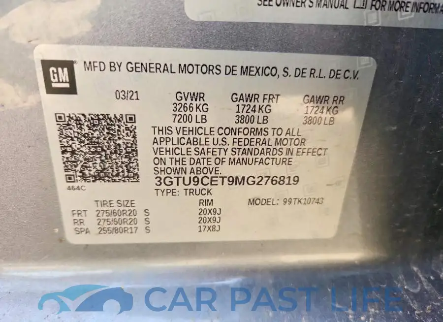 3GTU9CET9MG276819# 13