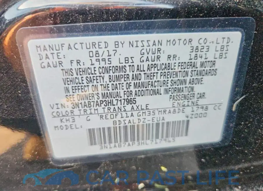 3N1AB7AP3HL717965# 12