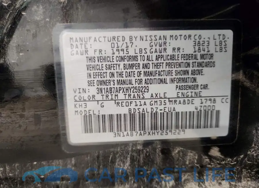 3N1AB7APXHY259229# 12