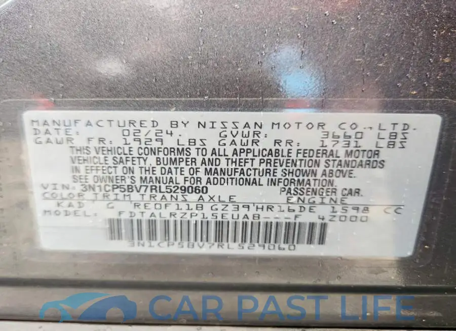 3N1CP5BV7RL529060# 13