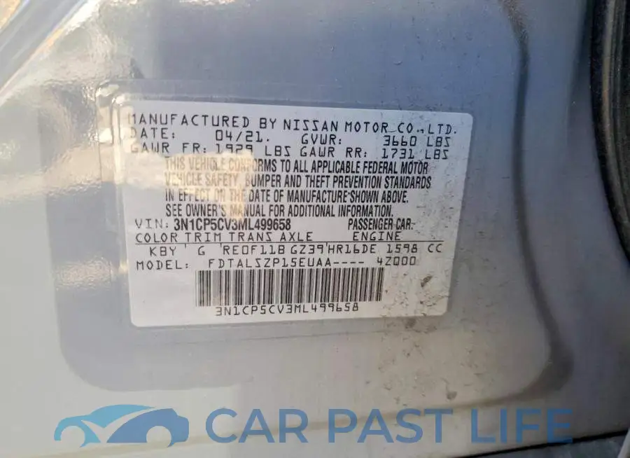 3N1CP5CV3ML499658# 13