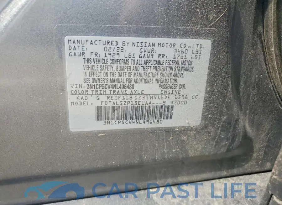 3N1CP5CV4NL496480# 13