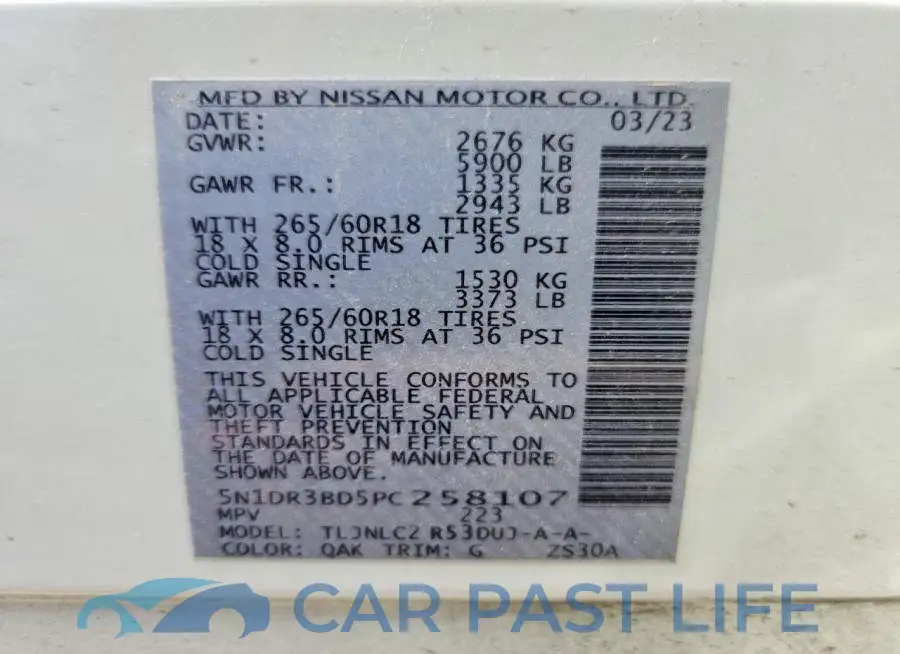 5N1DR3BD5PC258107# 13