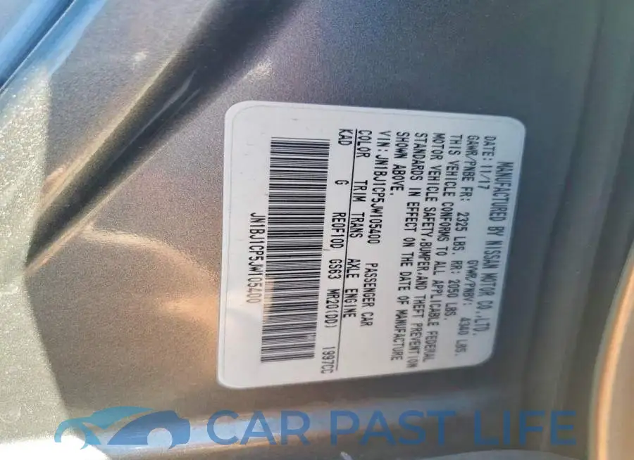 JN1BJ1CP5JW105400# 13