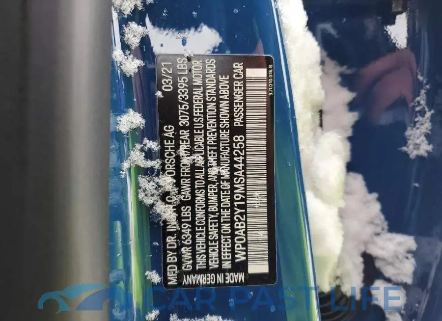 WP0AB2Y19MSA44258# 12