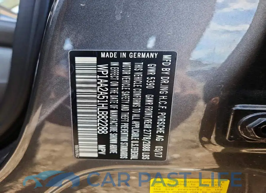 WP1AA2A51HLB82288# 13