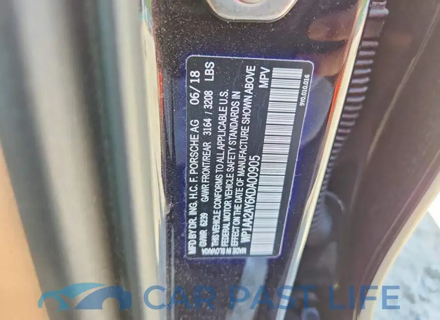 WP1AA2AY6KDA00905# 13
