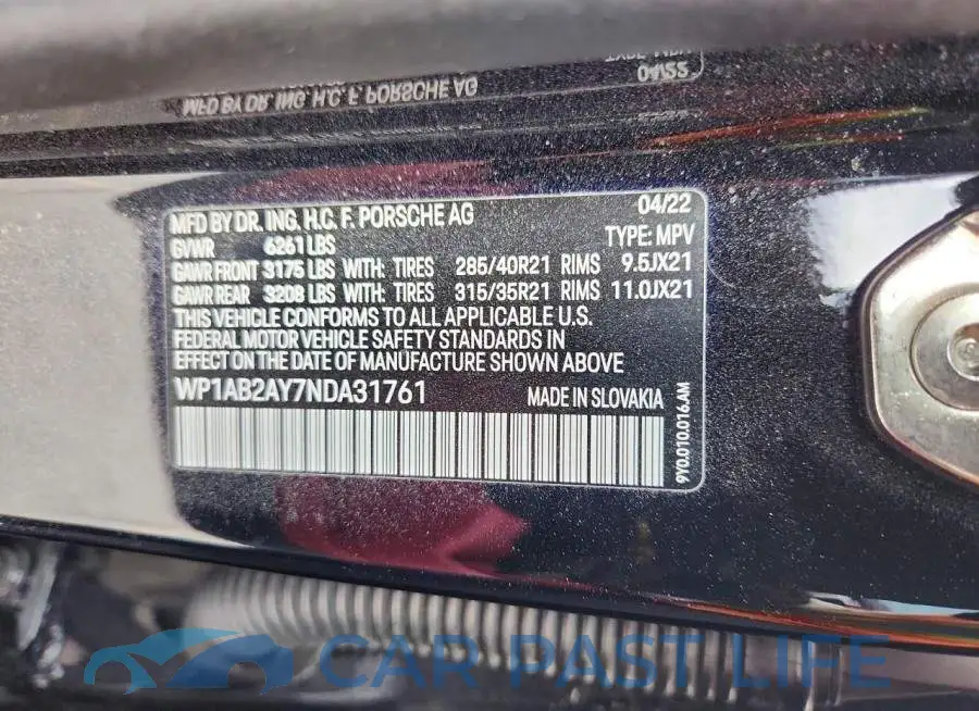 WP1AB2AY7NDA31761# 13