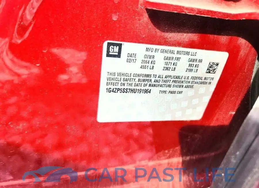 1G4ZP5SS7HU191964# 12