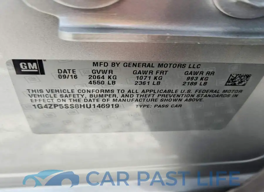 1G4ZP5SS8HU146919# 12