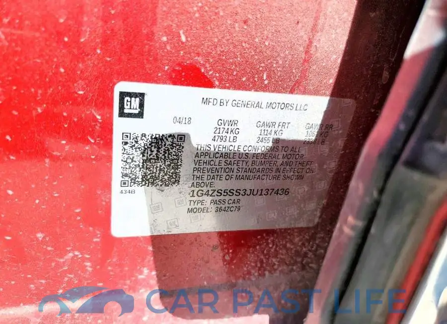 1G4ZS5SS3JU137436# 12