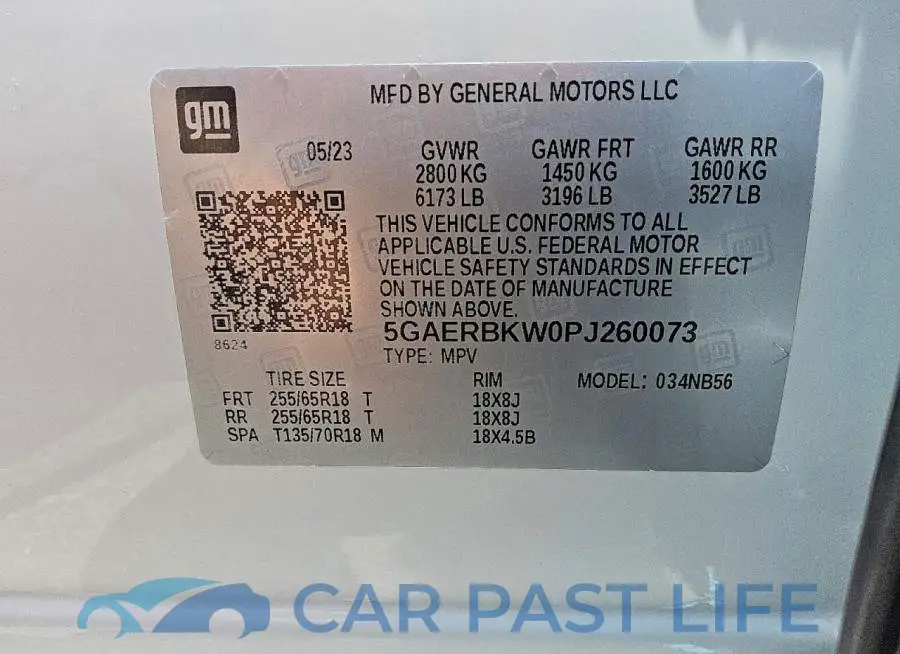 5GAERBKW0PJ260073# 13