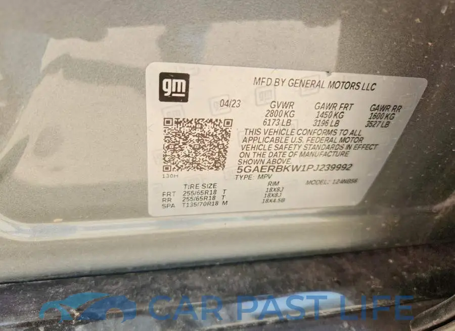 5GAERBKW1PJ239992# 14