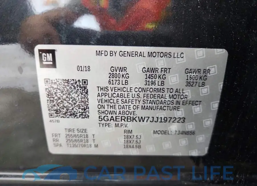 5GAERBKW7JJ197223# 13