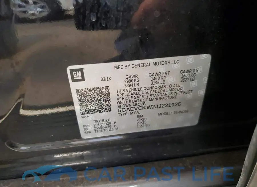 5GAEVCKW2JJ231926# 13