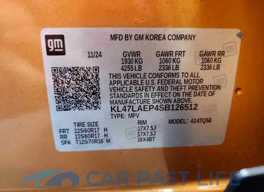 KL47LAEP4SB126512# 12