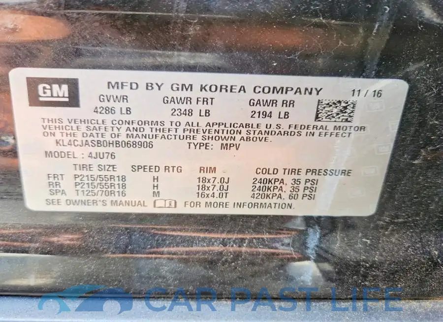 KL4CJASB0HB068906# 13