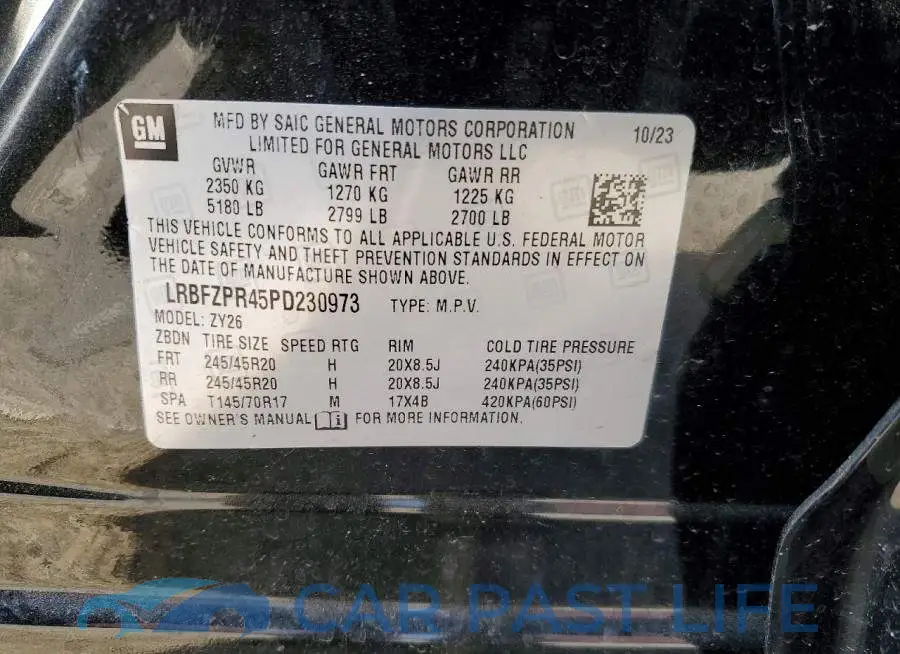 LRBFZPR45PD230973# 13