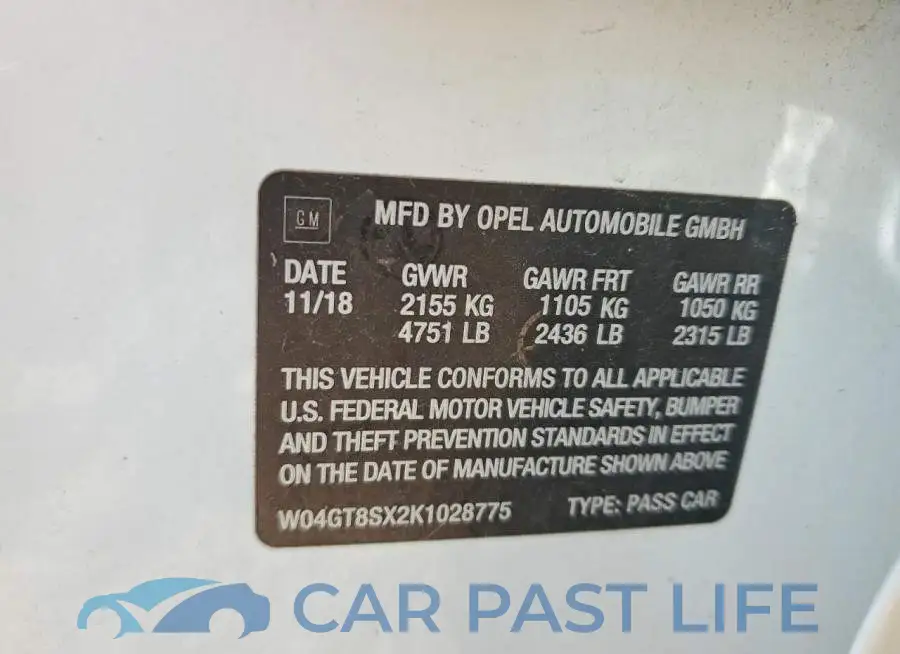 W04GT8SX2K1028775# 13