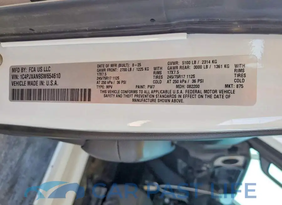 1C4PJXAN9SW654610# 14