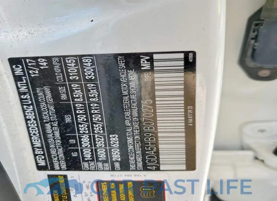 4JGDA5HB9JB070275# 13