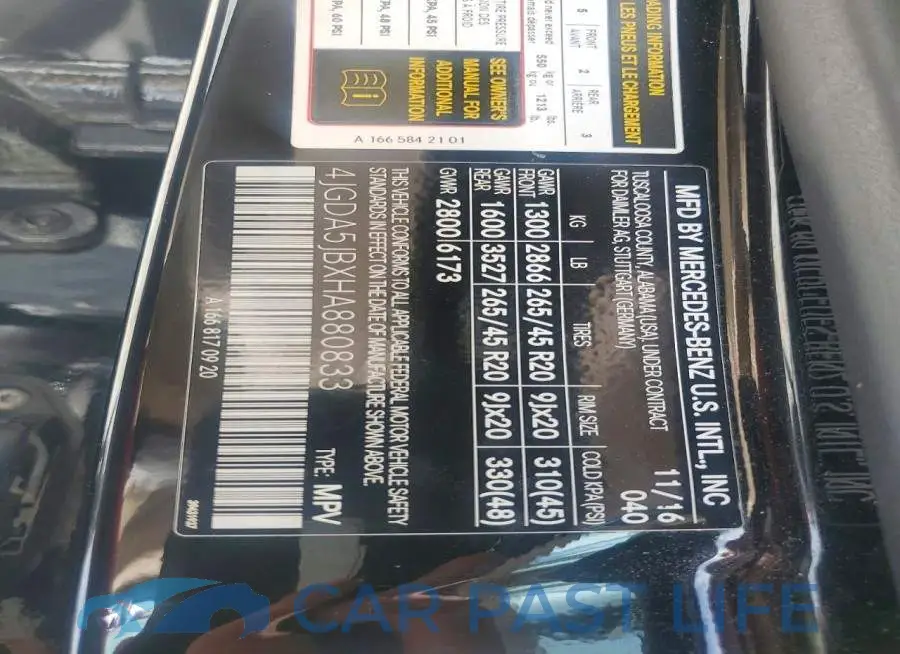 4JGDA5JBXHA880833# 13