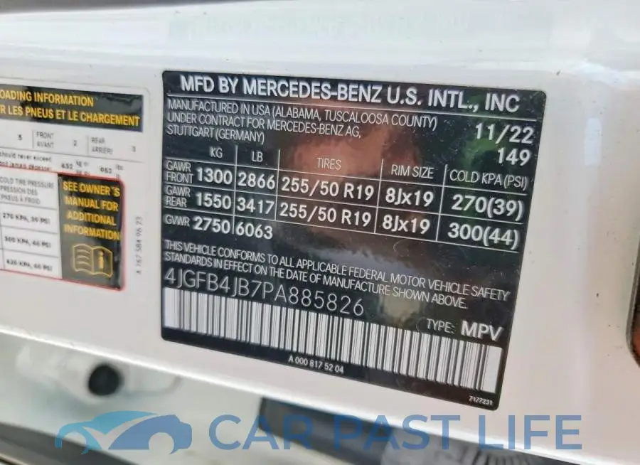 4JGFB4JB7PA885826# 14
