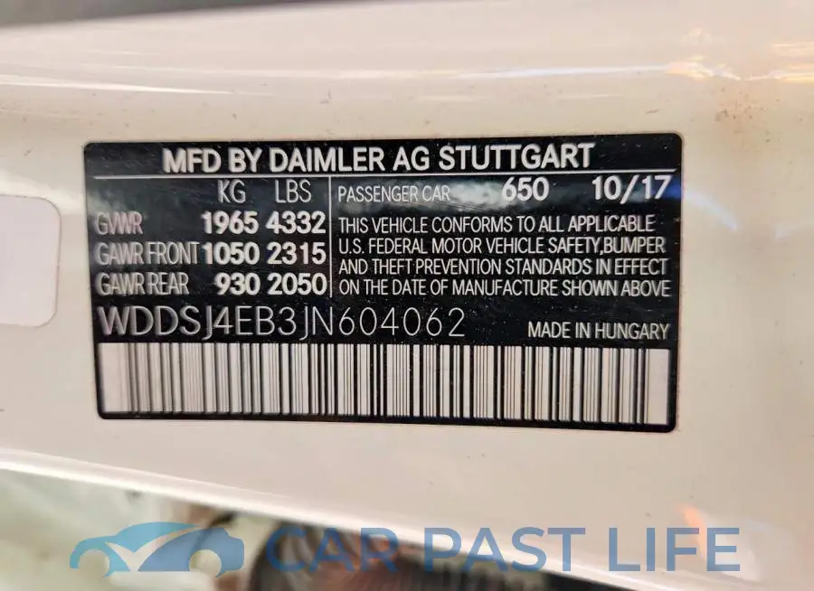 WDDSJ4EB3JN604062# 12