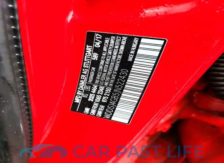 WDDSJ4GB5JN522430# 12