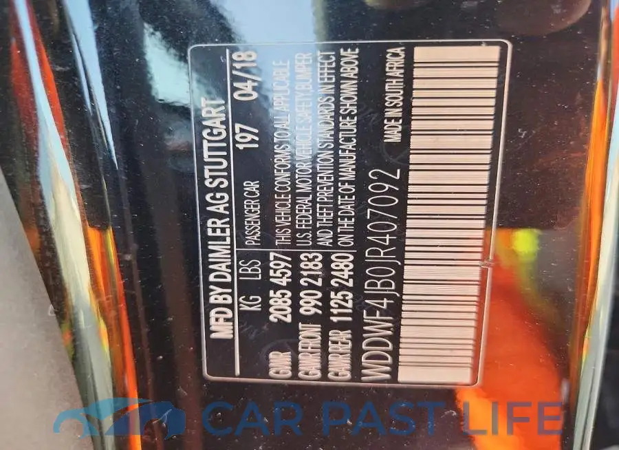 WDDWF4JB0JR407092# 12