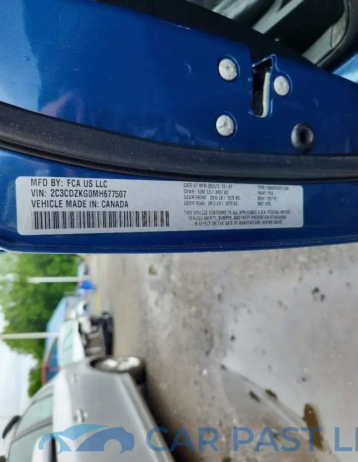 2C3CDZKG0MH677507# 12